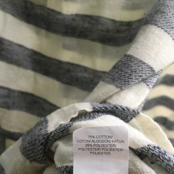 Lucky Brand Striped Peplum Blouse - Picture 3 of 6